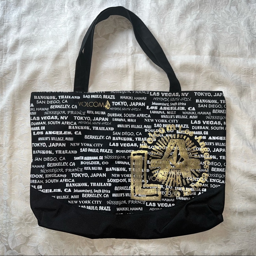 Volcom Black LA/Retail Store Locations - Tote/Beach Bag Y2K/Surf/Skate